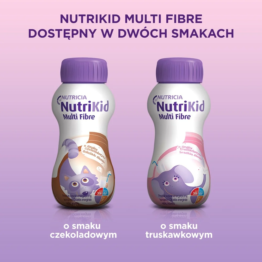 NutriKid Multi Fibre smak czekoladowy, 200 ml