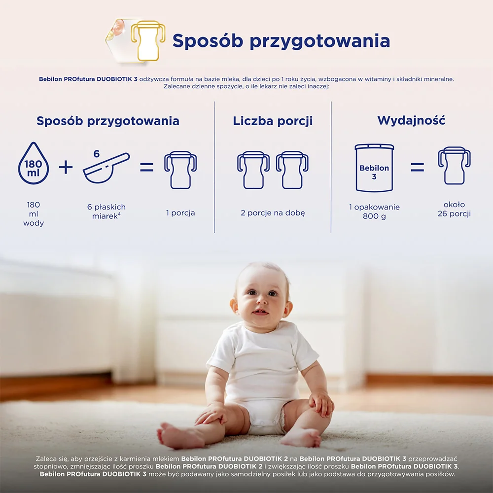 Bebilon Profutura 3 DuoBiotik mleko po 1. roku życia, 800 g