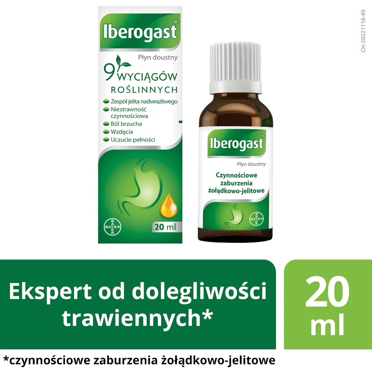 Iberogast, płyn doustny, 20 ml 