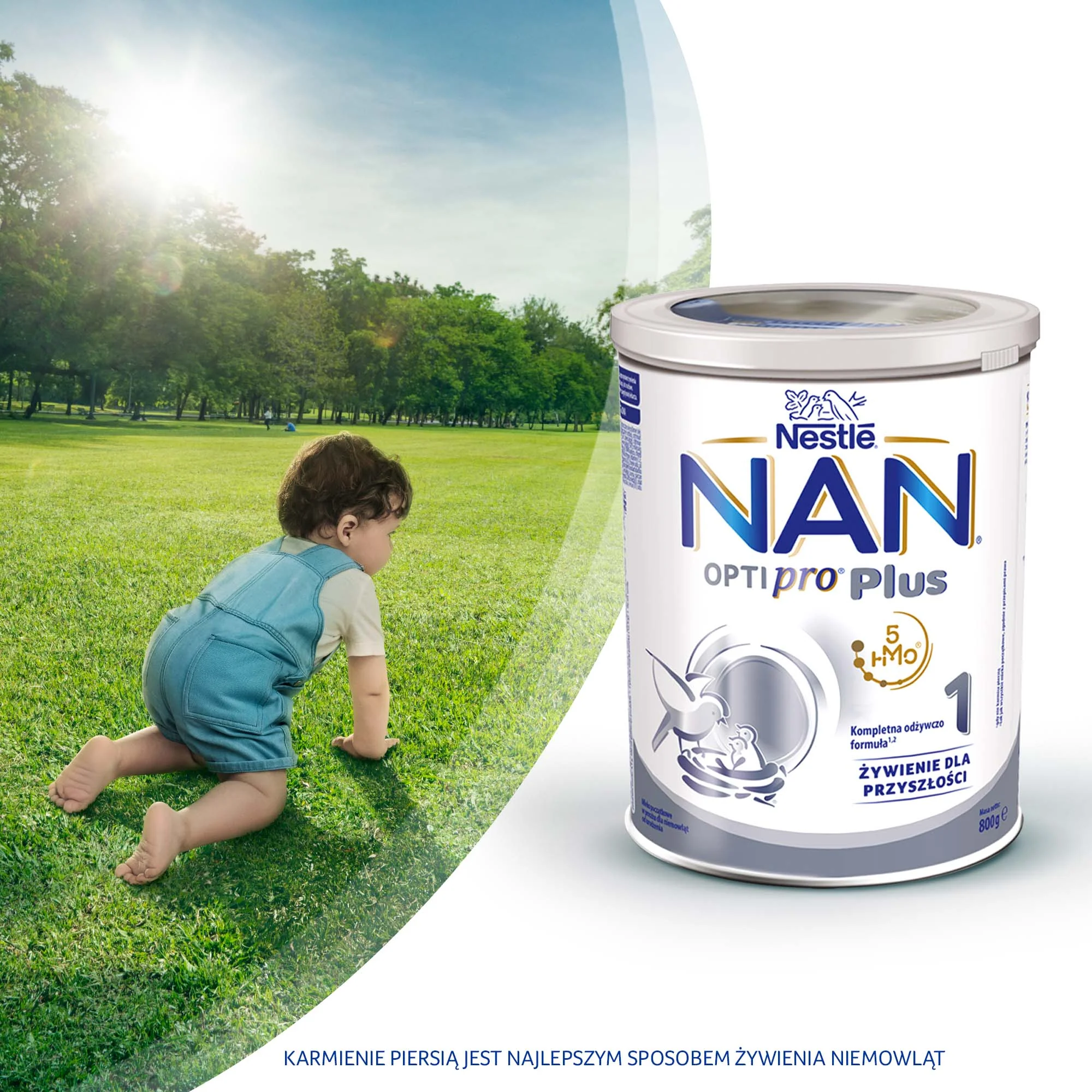 Nestle Nan Optipro Plus 1 HM-O mleko początkowe, 800 g