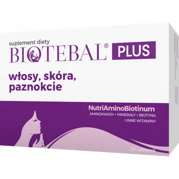 Biotebal Plus włosy, skóra, paznokcie suplement diety, 30 tabletek 