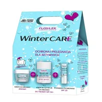 Zestaw FlosLek Winter Care 2, krem ochronny zimowy, krem ochronny w sztyfcie SPF 50+, pomadka ochronna SPF 20,  50 ml + 16 g + 3,6 g