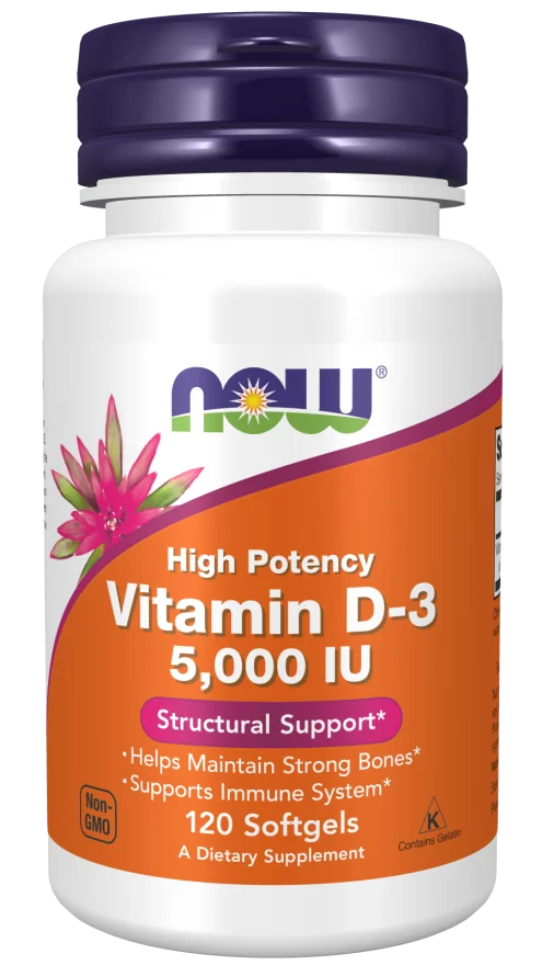Now Foods Witamina D3 4000 j.m. 120 kapsułek