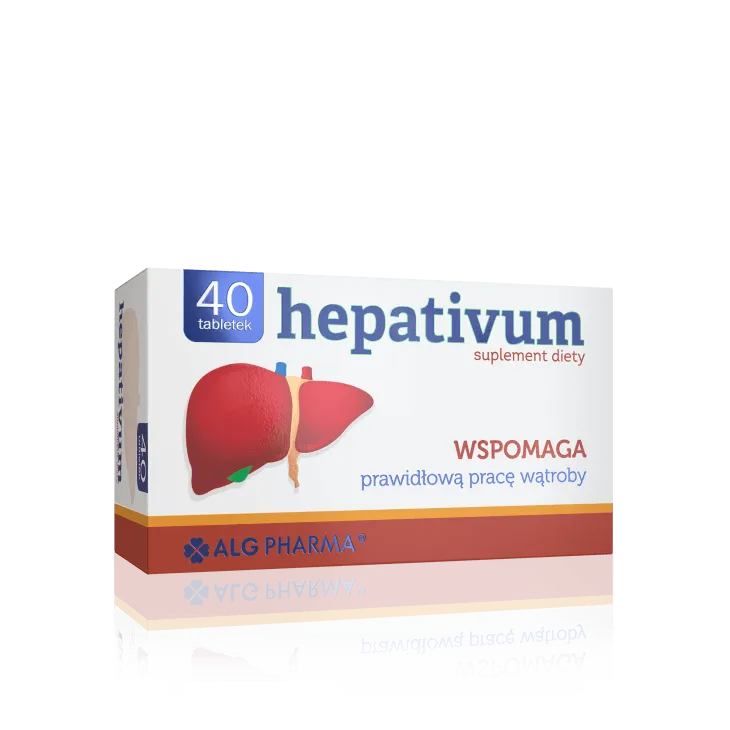 Hepativum, suplement diety, 40 tabletek