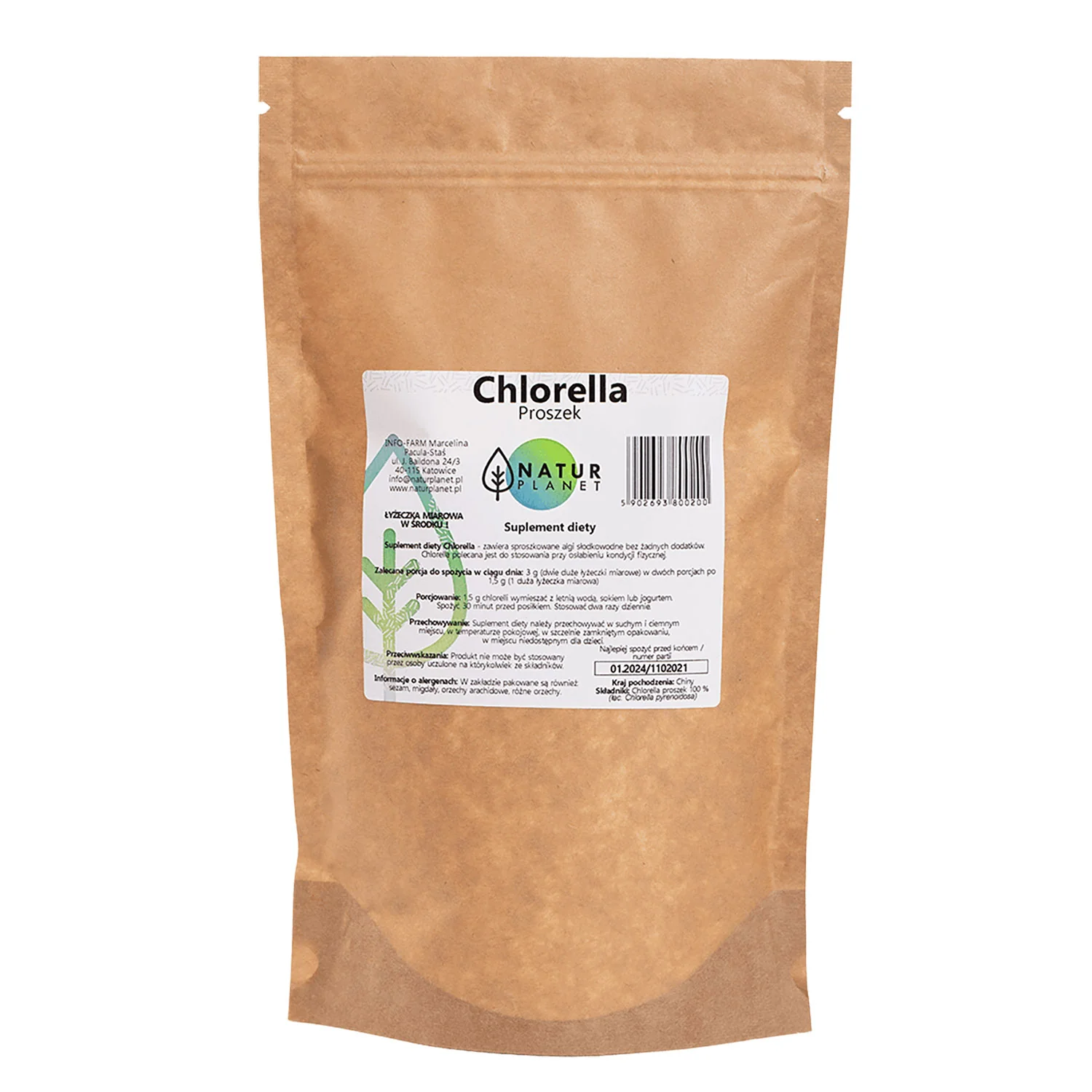 Natur Planet Chlorella Proszek 100 g
