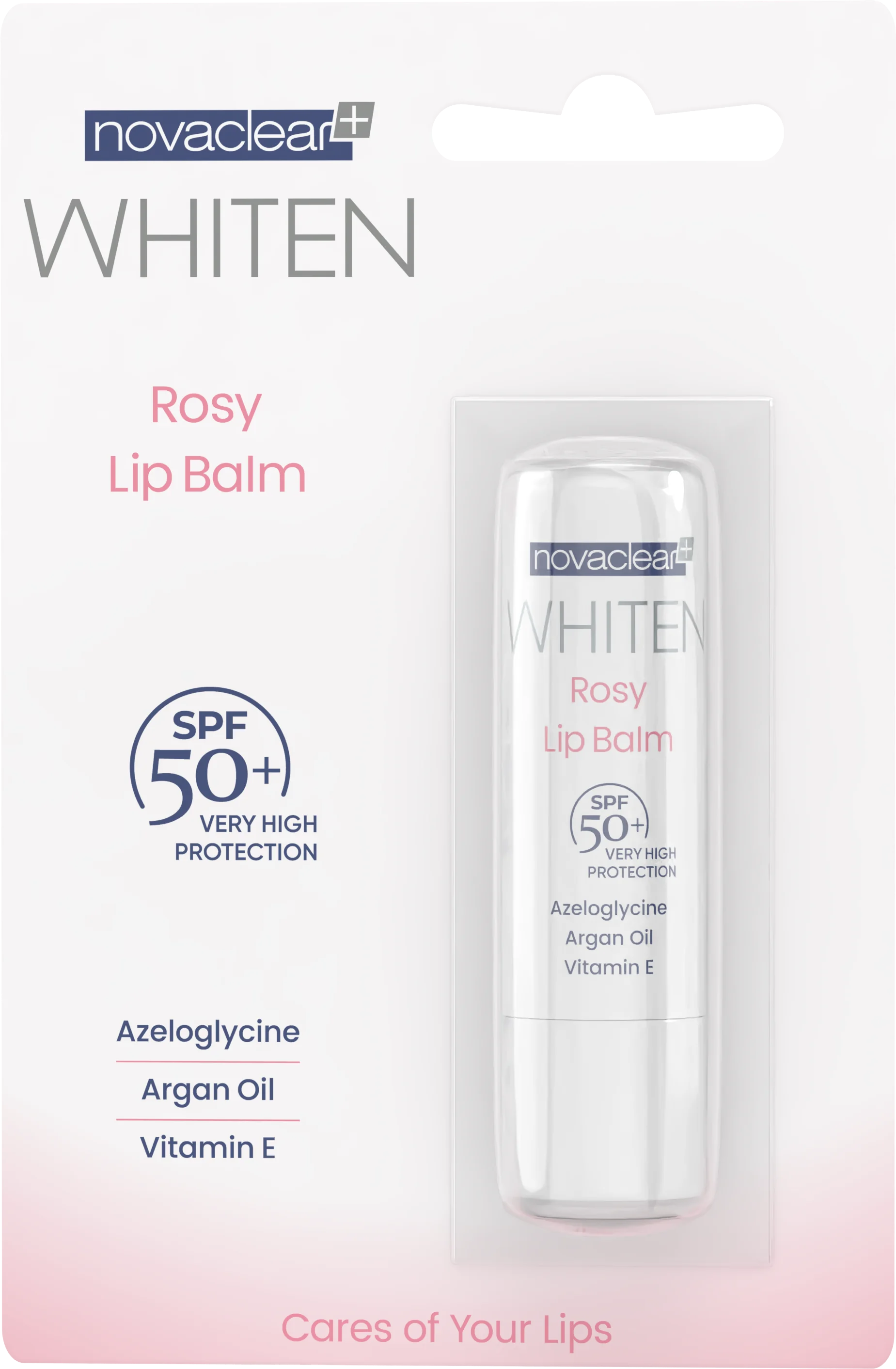 Novaclear Whiten Rosy Lip Balm pomadka ochronna do ust z SPF 50+, 4,9 g