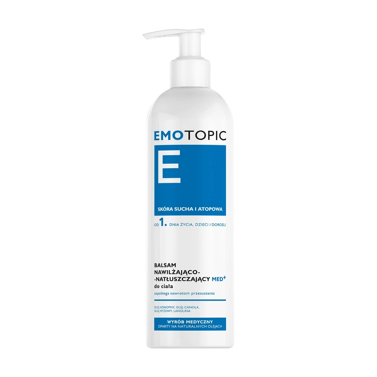 Emotopic MED+ balsam nawilżająco-natłuszczający do ciała do codziennego stosowania, 400 ml