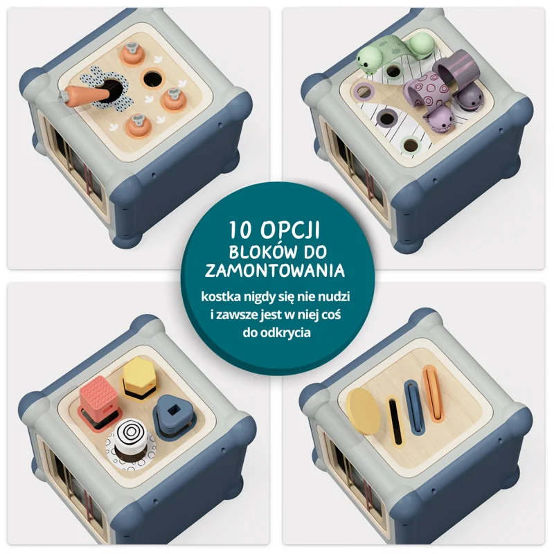 Top Bright Kostka edukacyjna 10 w 1 mistrz motoryki małej 12 m+