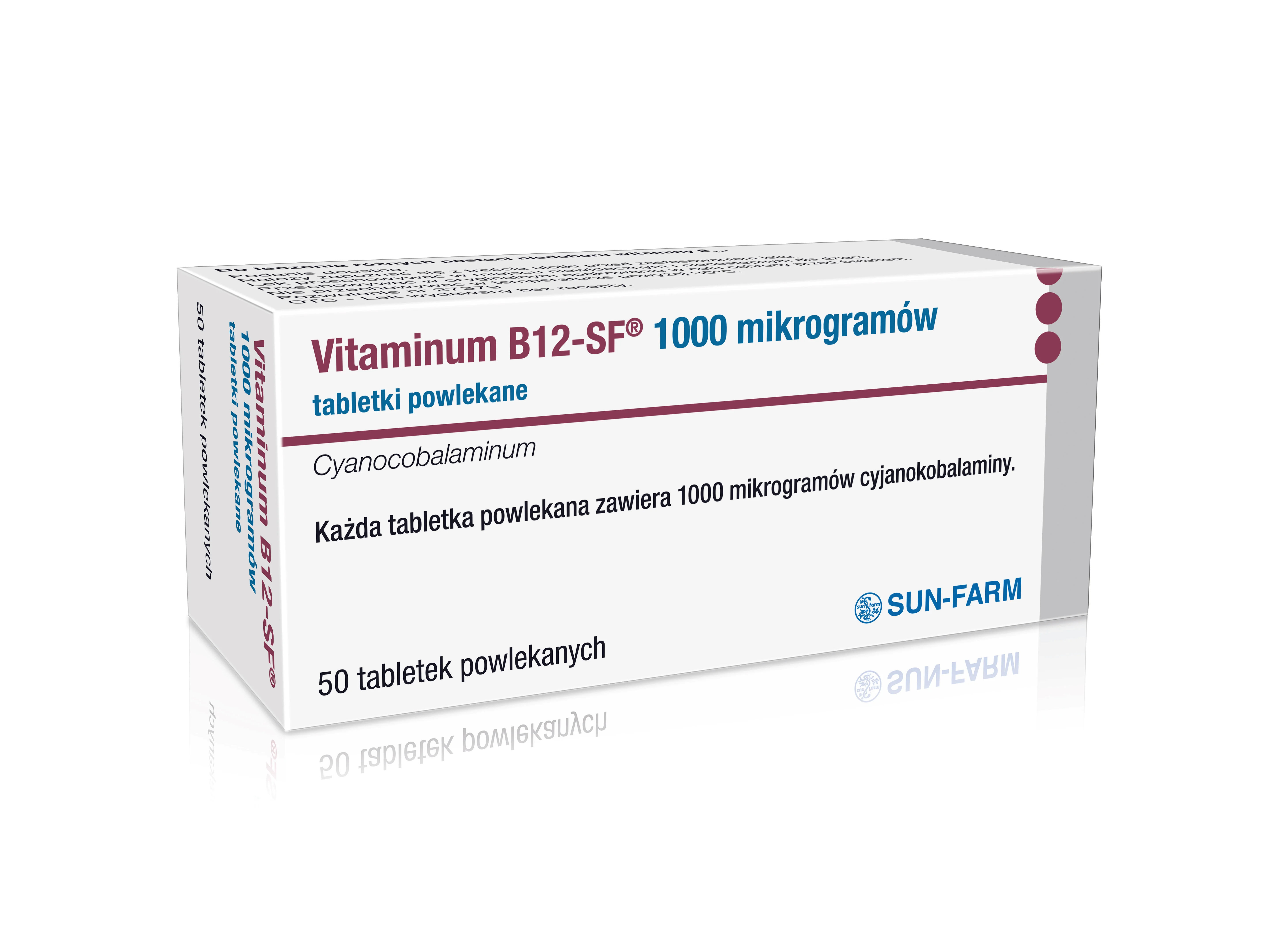 Vitaminum B12-SF 1 mg 50 tabletek powlekanych