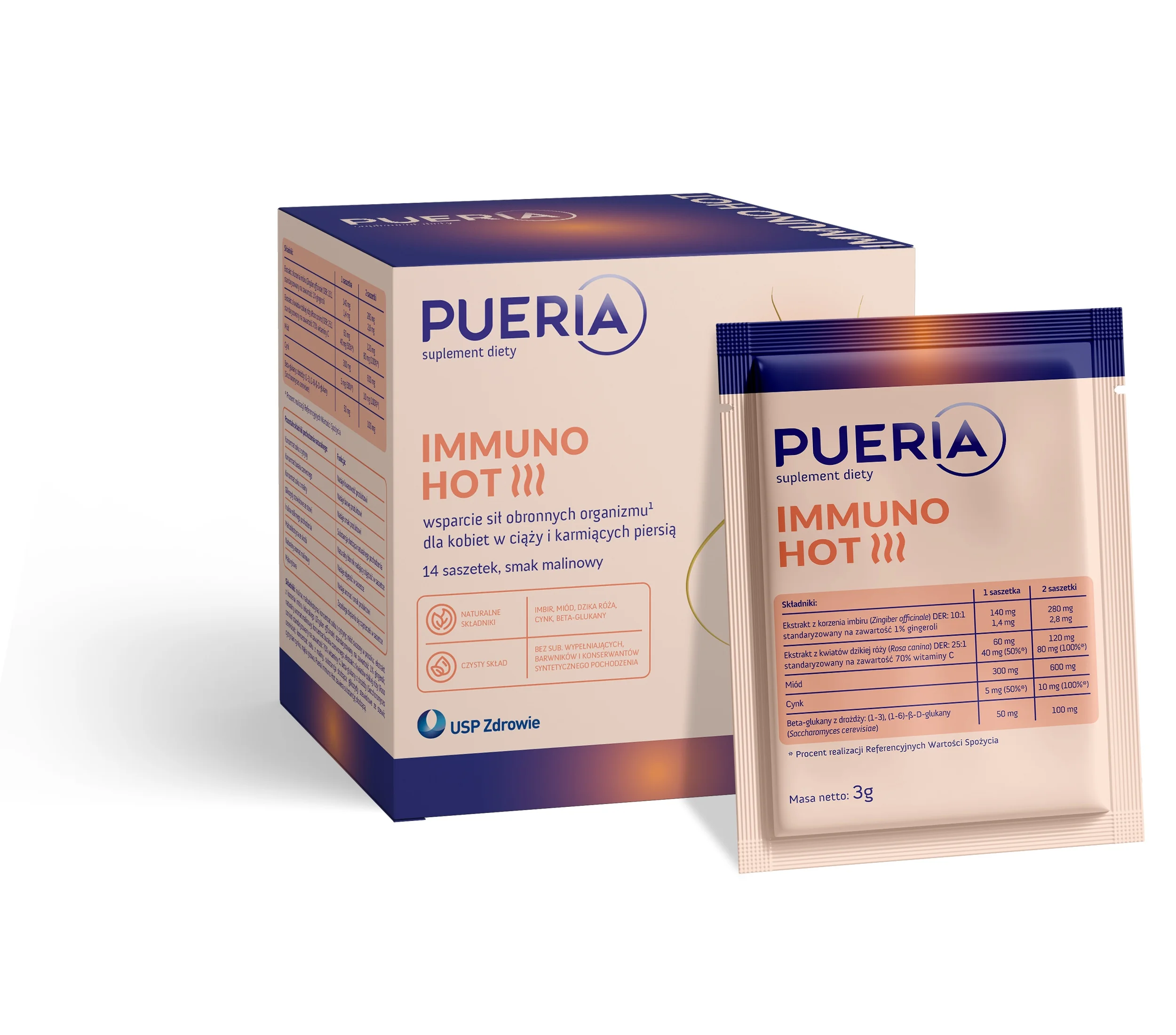 Pueria Immuno Hot 14 saszetek