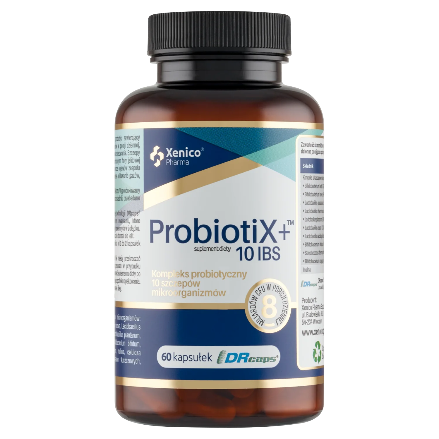 ProbiotiX+ 10 IBS suplement diety, 60 kapsułek