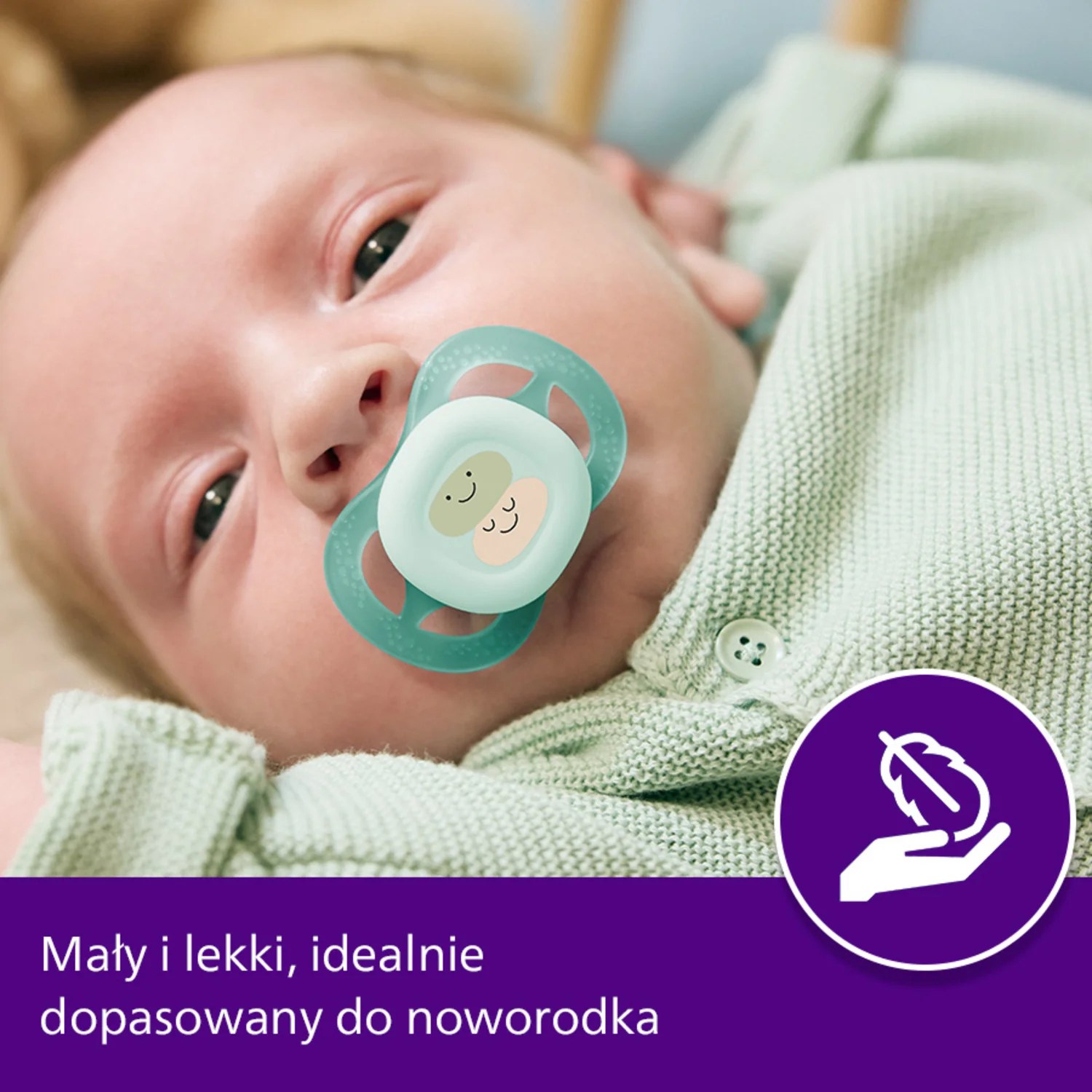 Philips Avent Ultra Start SCF075/04 smoczek ortodontyczny, 0-2 m, 2 szt.