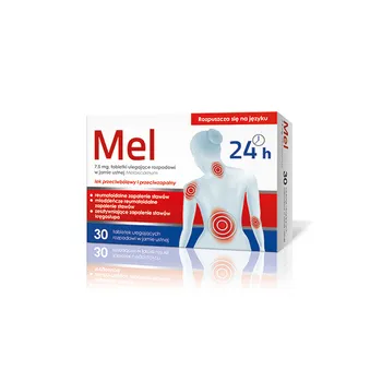 Mel, 7,5 mg, 30 tabletek ulegających rozpadowi w jamie ustnej 