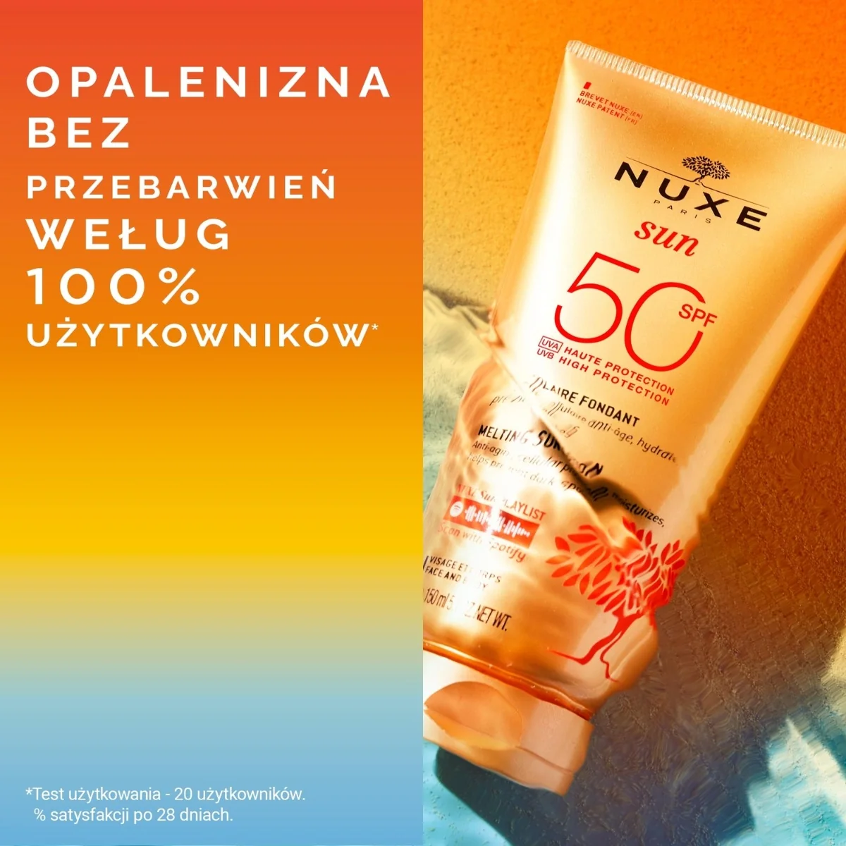 Nuxe Sun mleczko do opalania twarzy i ciała SPF 50+, 150 ml