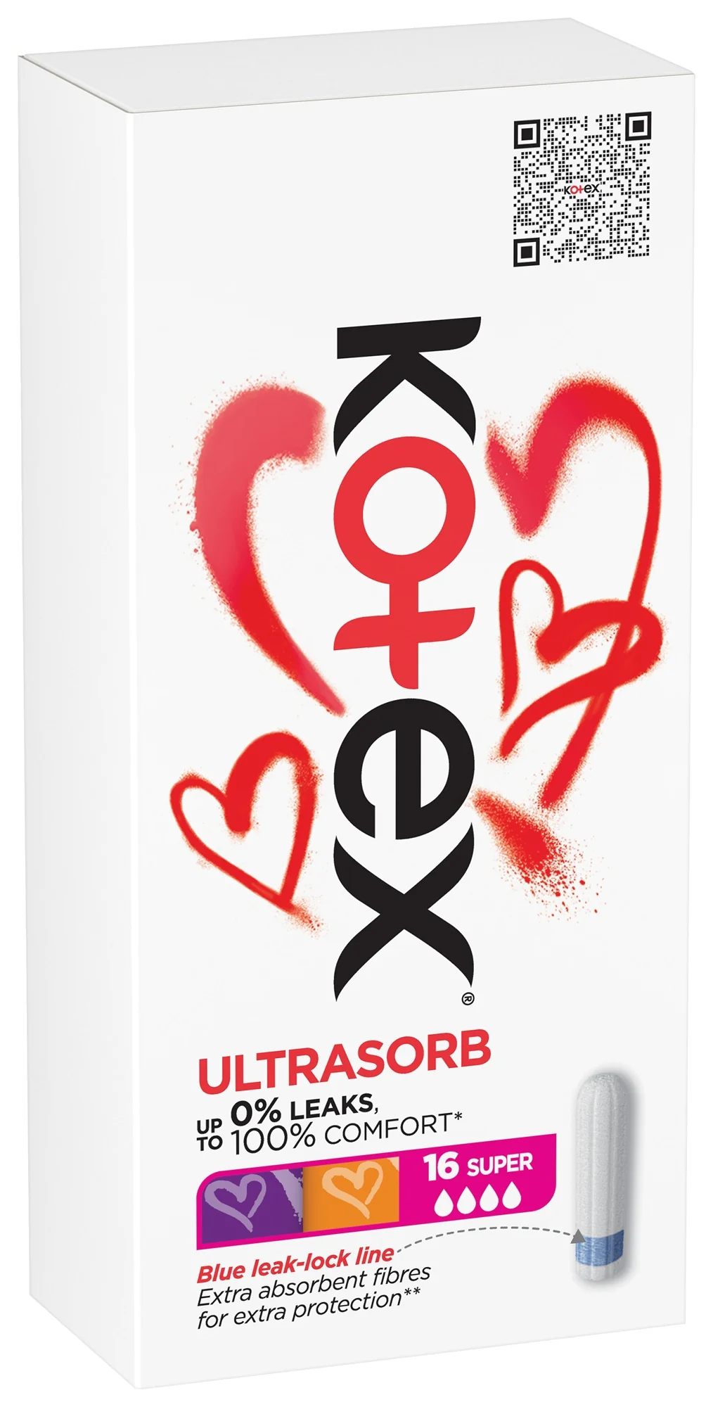 Kotex Super Ultrasorb tampony, 16 sztuk