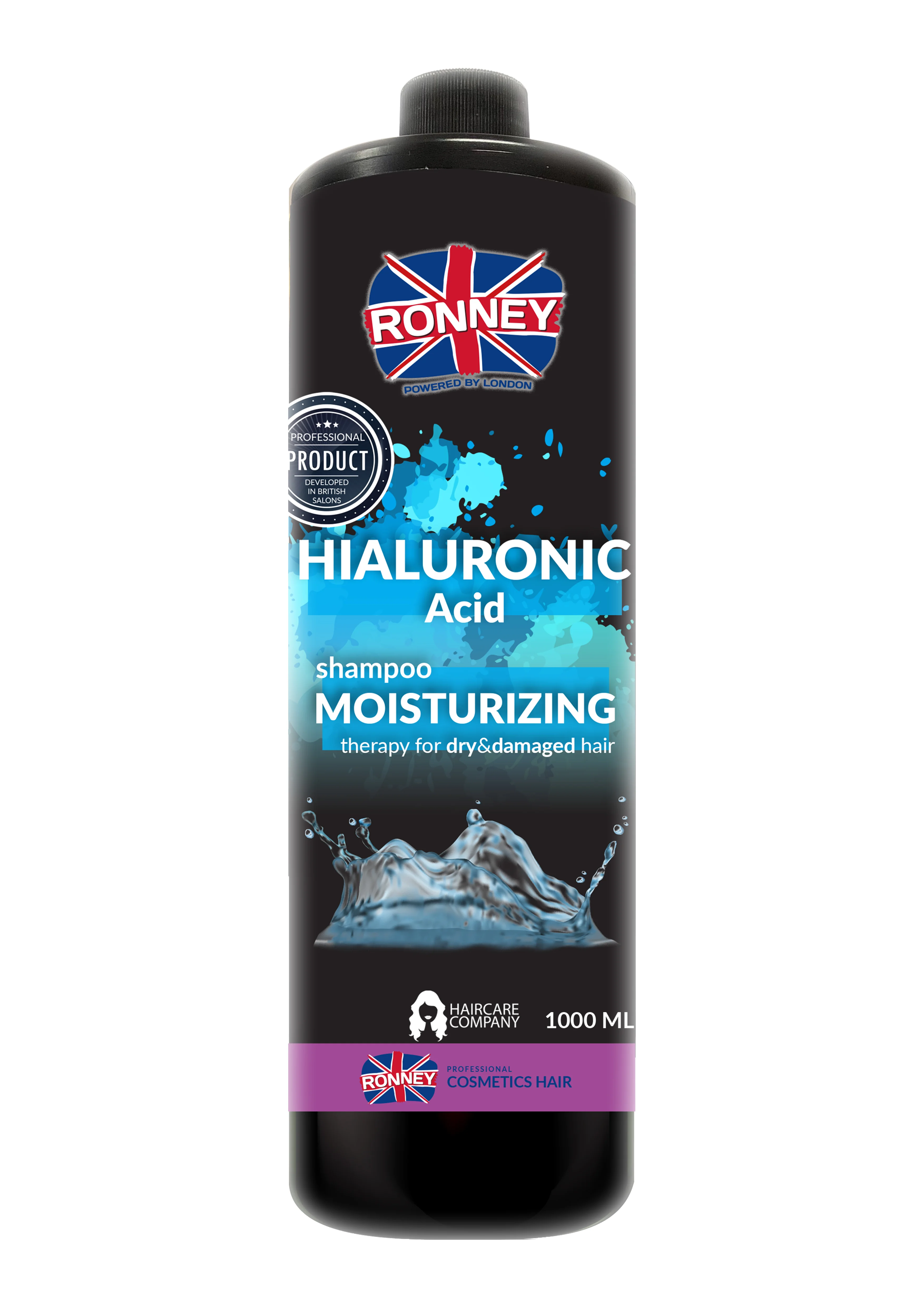 RONNEY Hialuronic Complex Moisturizing nawilżający szampon do włosów suchych i zniszczonych, 1000 ml