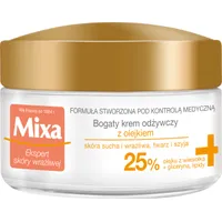 Mixa, bogaty krem odżywczy z olejkiem do twarzy i szyi, 50 ml