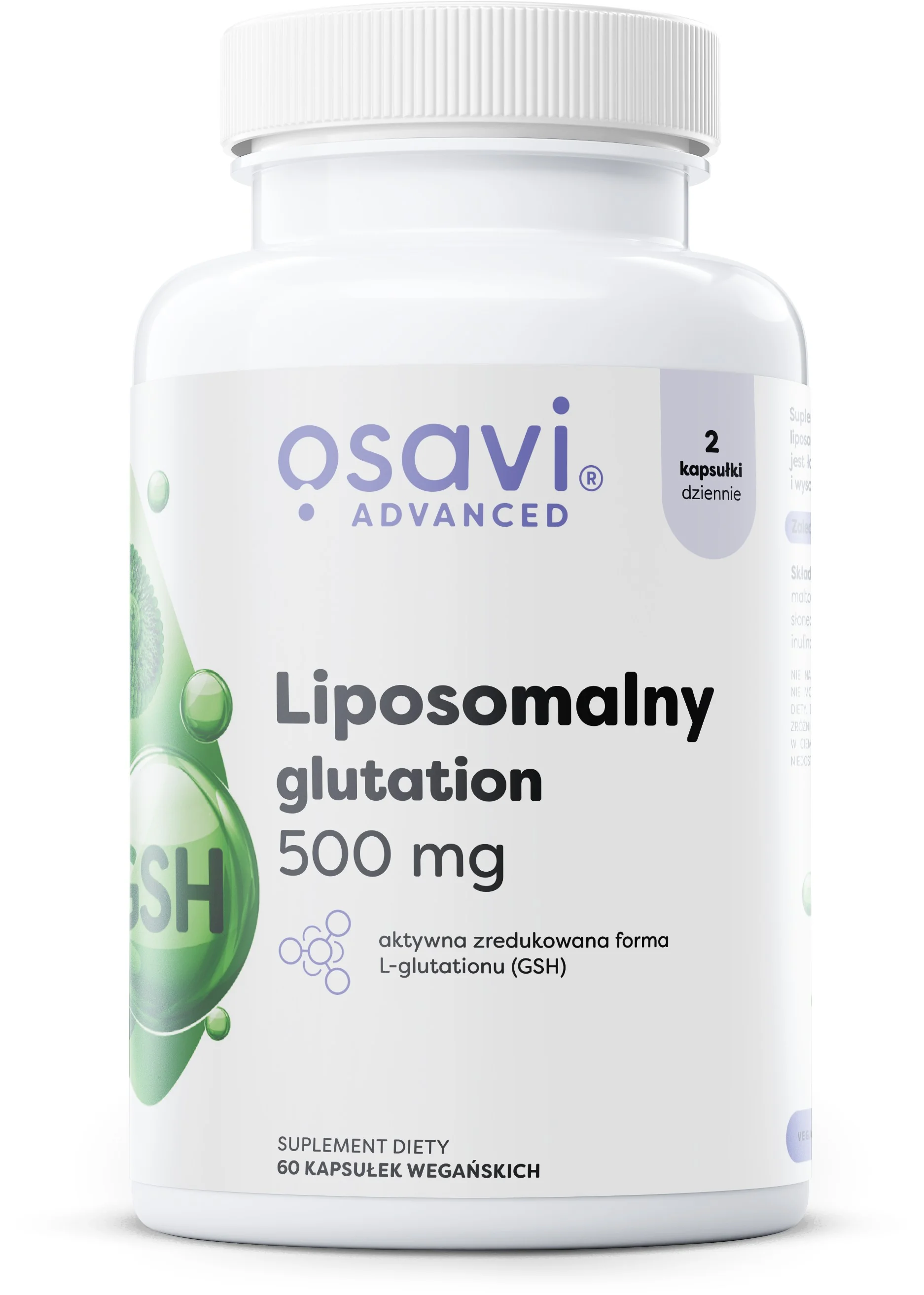 Osavi Liposomalny Glutation 500 mg 60 kapsułek wegańskich
