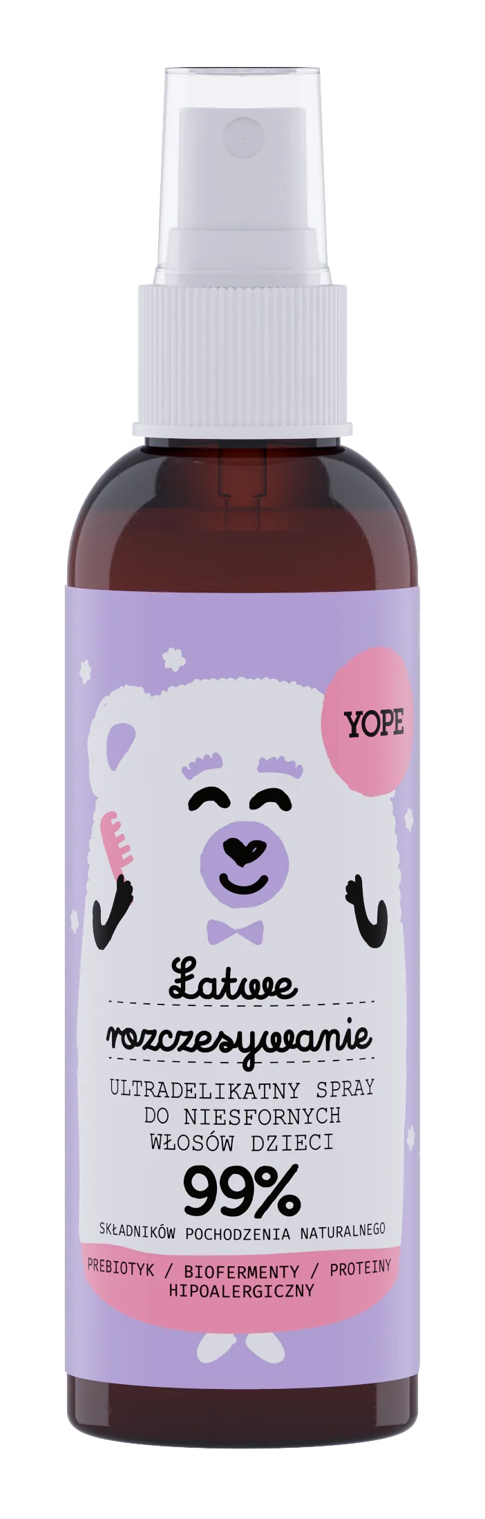 YOPE ultradelikatny spray do włosów dla dzieci, 150 ml