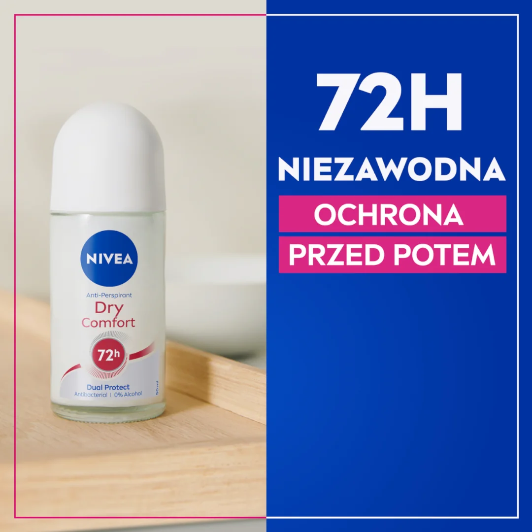 Nivea Dry Comfort antyperspirant damski w kulce, 50 ml