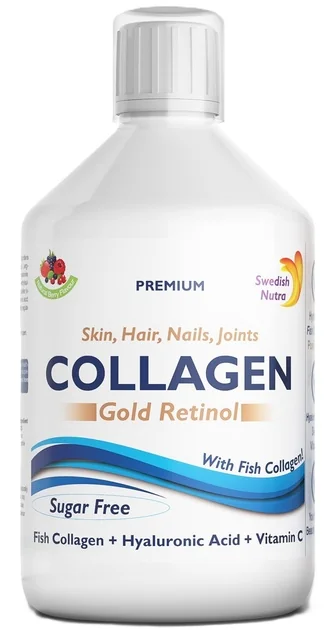 Swedish Nutra Collagen Gold Retinol 12 500 mg płyn, 500 ml