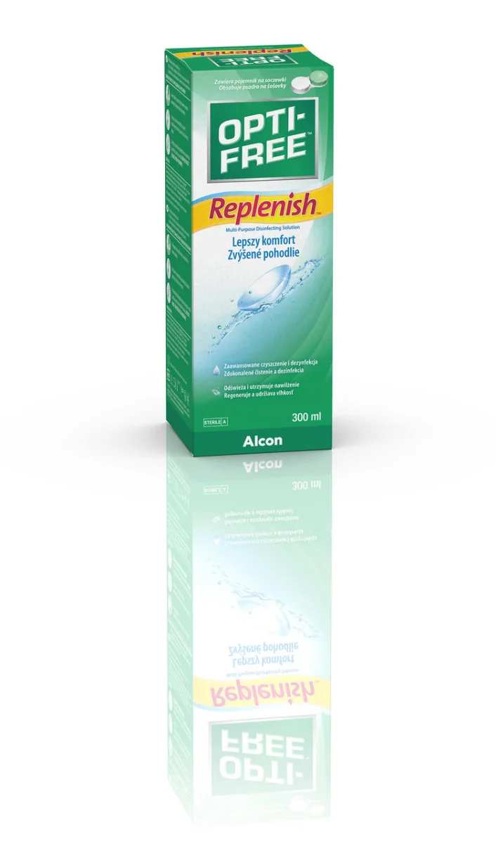 Opti-Free Replenish wielofunkcyjny płyn dezynfekcyjny do soczewek, 300 ml