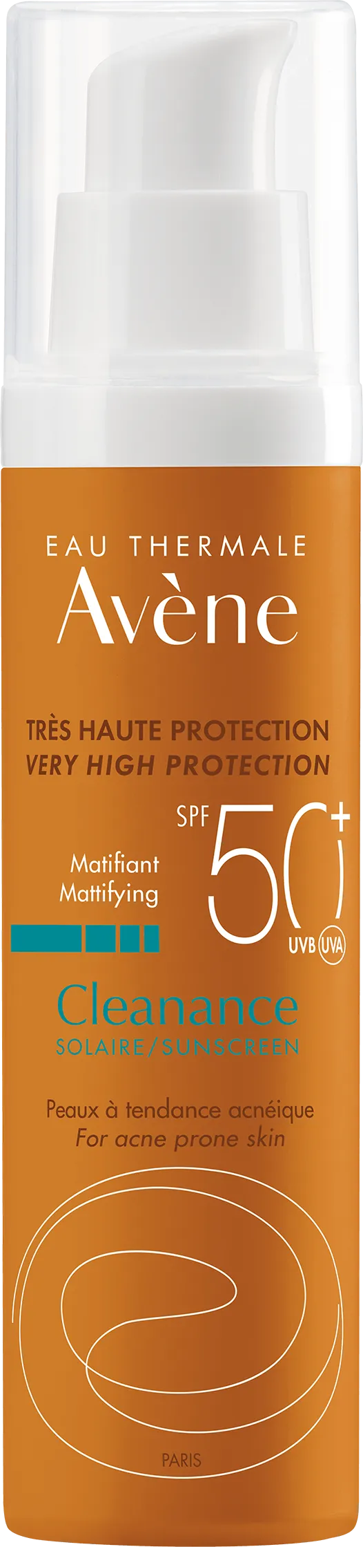 Avene Cleanance Sun, emulsja, bardzo wysoka ochrona przeciwsłoneczna, SPF 50+, 50 ml
