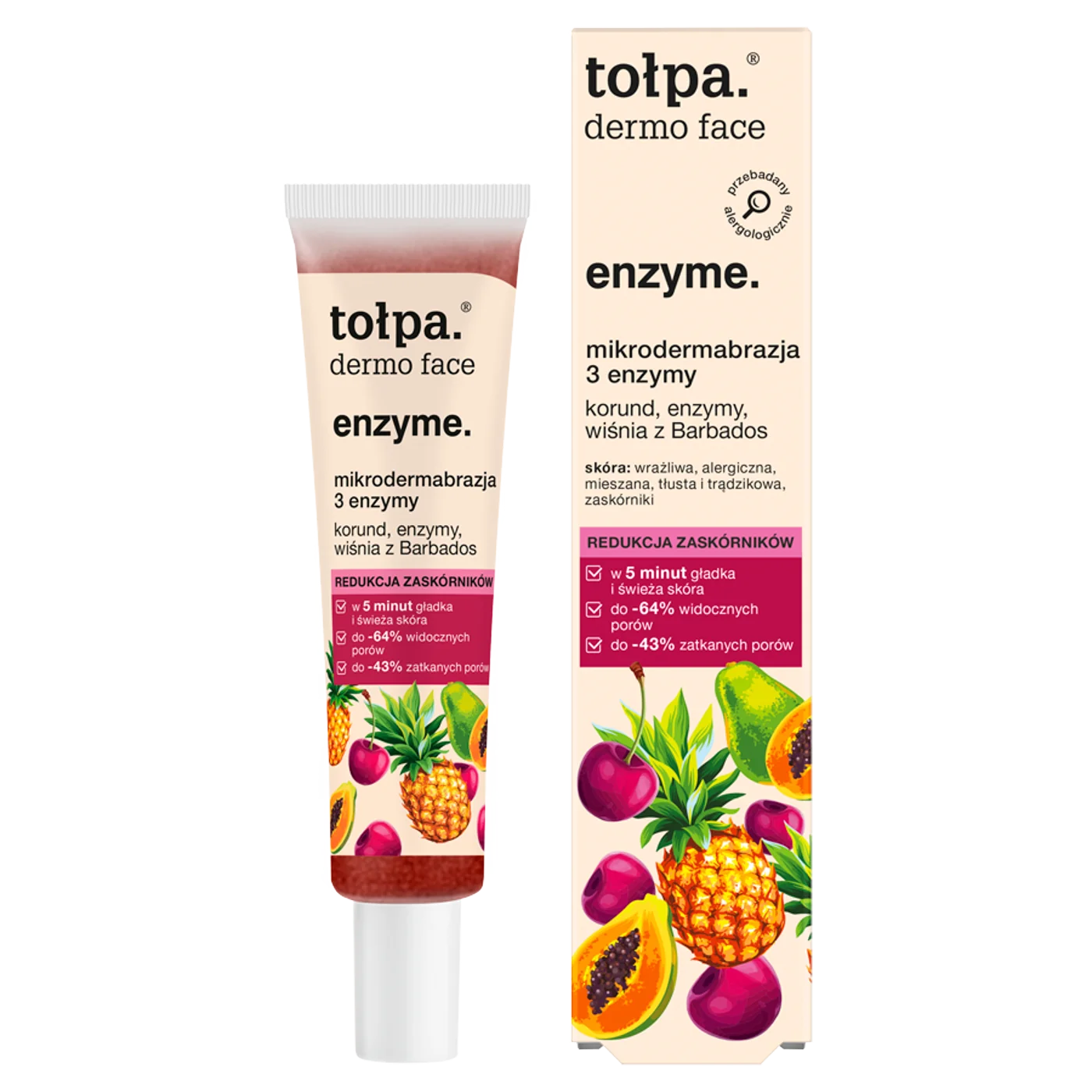 Tołpa Dermo Face Enzyme mikrodermabrazja 3 enzymy, 40 ml
