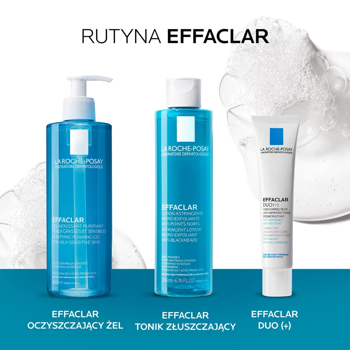 La Roche-Posay Effaclar Oczyszczający żel do twarzy, skóra tłusta, 400 ml 