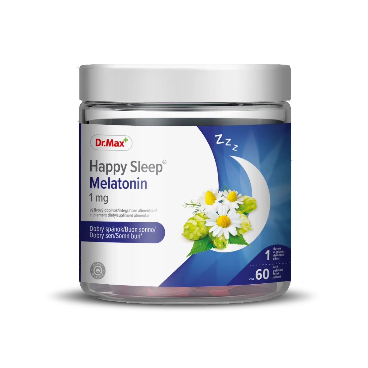 Happy Sleep Melatonin Dr. Max żelki z melatoniną, 60 sztuk