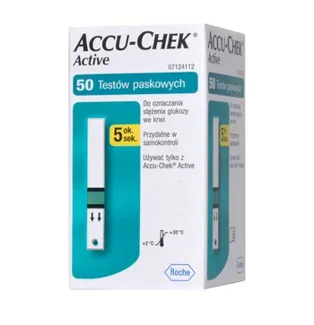 Accu-chek active glucose test paskowy  50