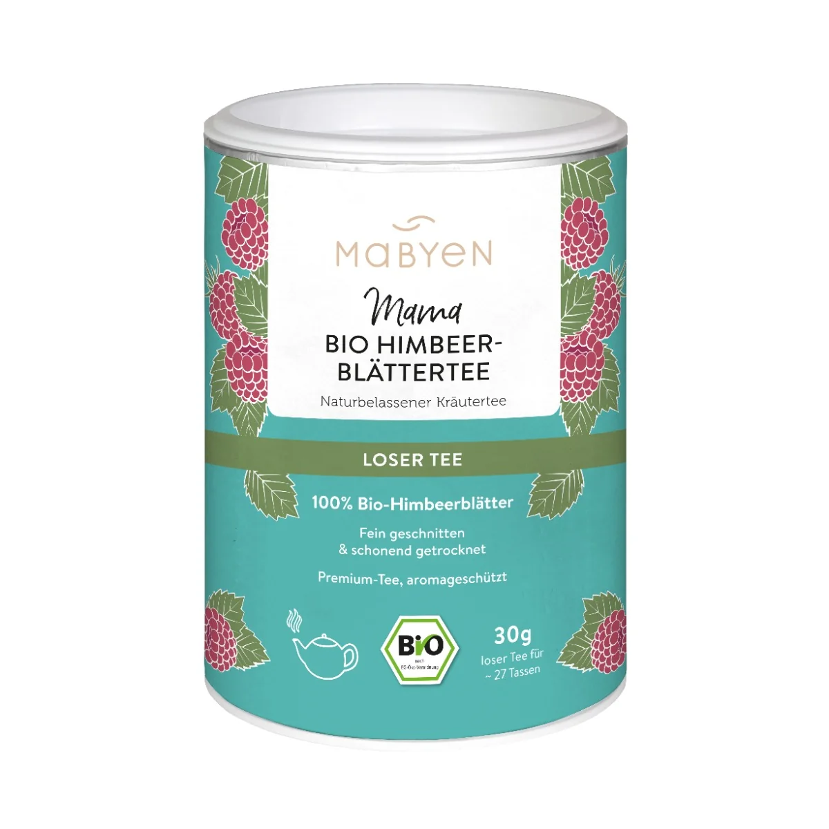 MABYEN Mama organiczna herbata z liści malin, 30 g