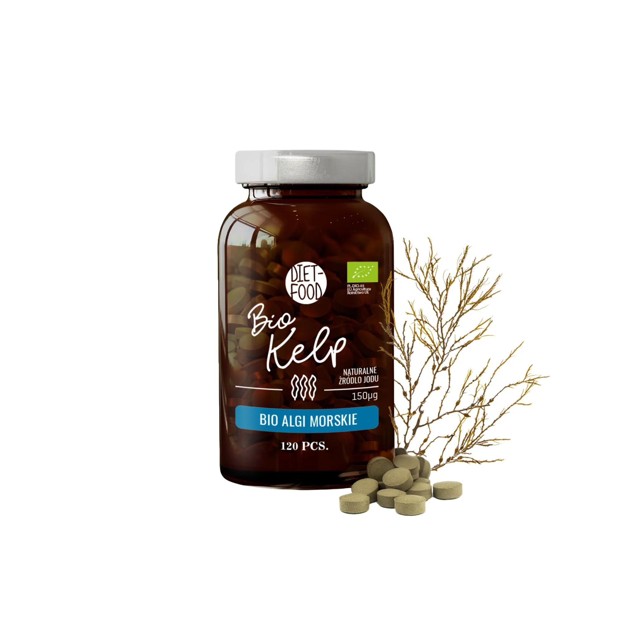 DIET-FOOD Kelp BIO Algi Morskie 120 tabletek