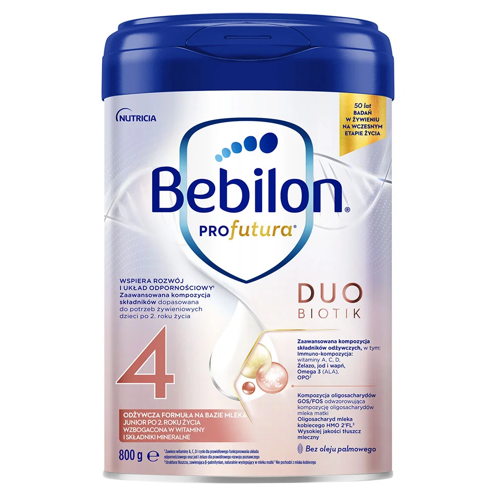 Bebilon Profutura DuoBiotik 4 odżywcza formuła na bazie mleka po 2. roku życia, 800 g