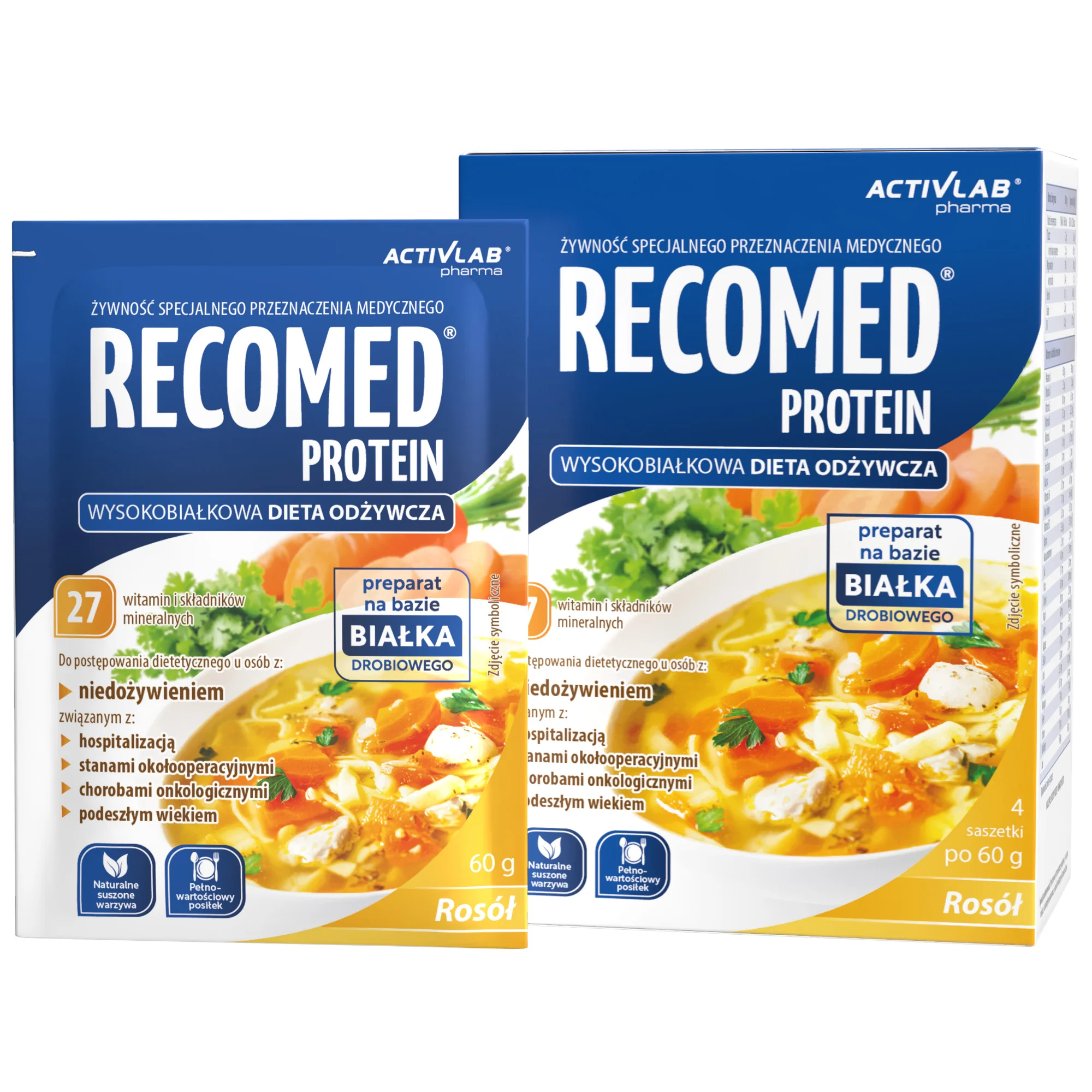 ActivLab Pharma Recomed Protein rosół, 4 saszetki x 60 g