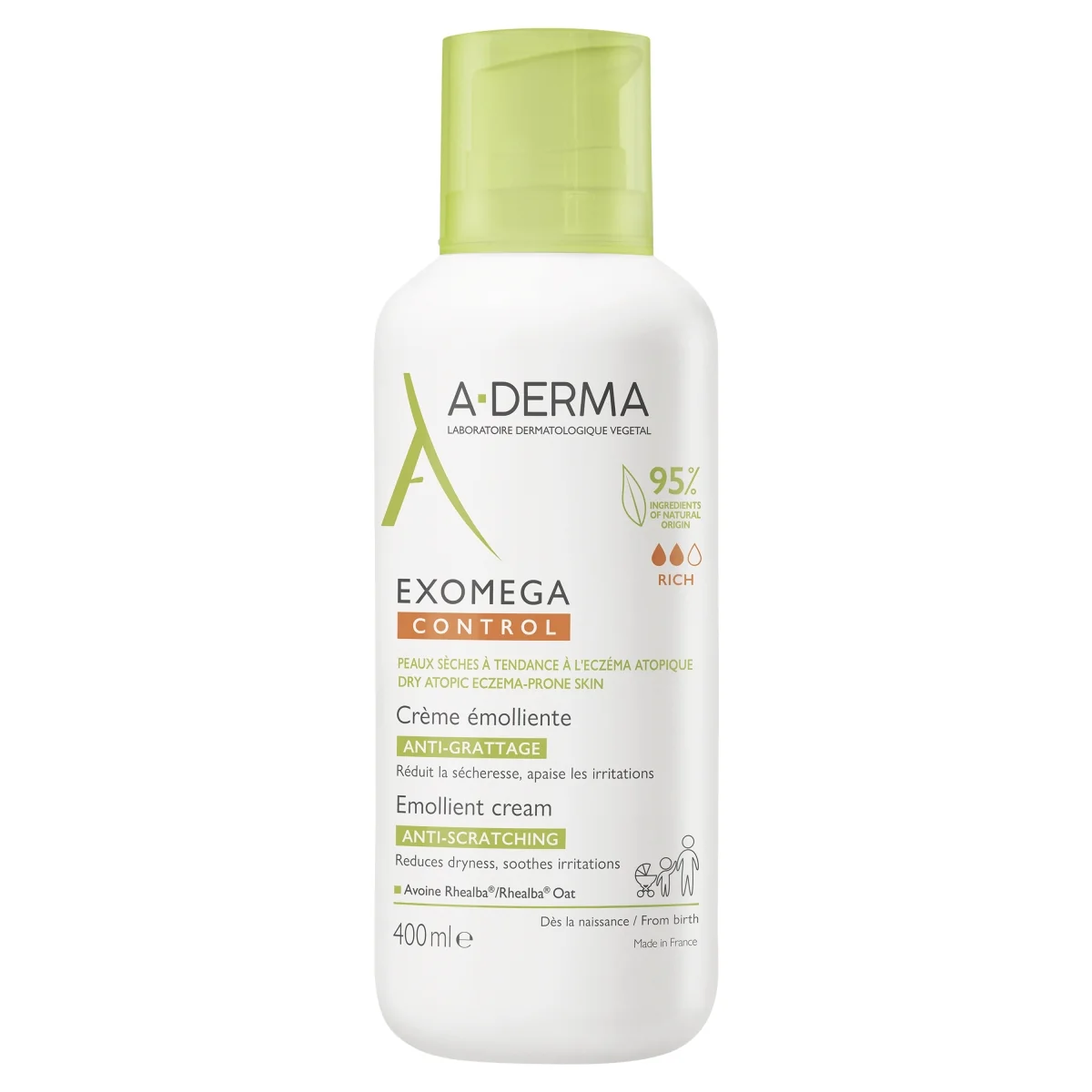 A-DERMA Exomega Control Krem emolient, 400 ml