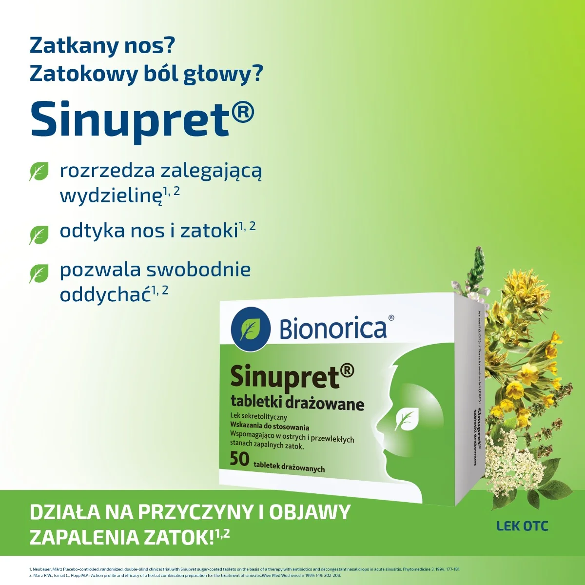 Sinupret 50 tabletek drażowanych