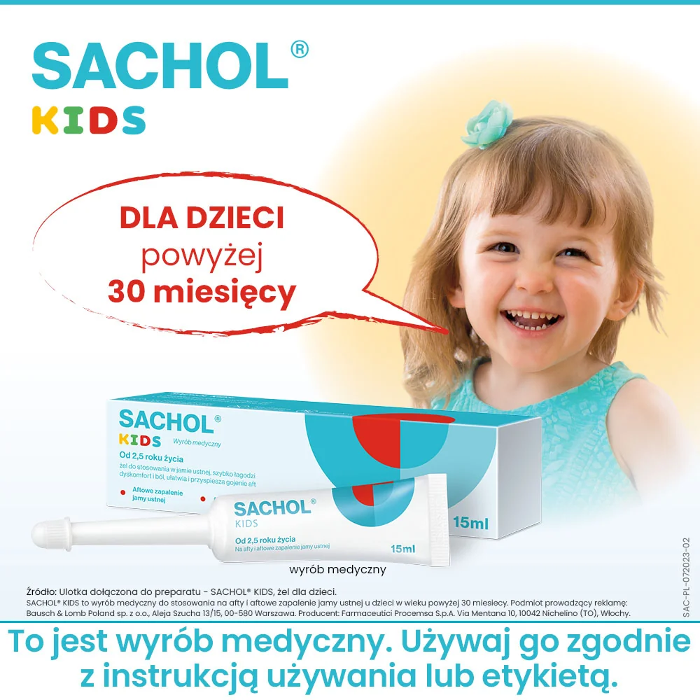 Sachol Kids żel, 15 ml