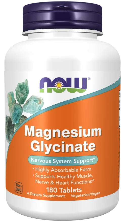 Now Foods Diglicynian Magnezu 100 mg 180 tabletek