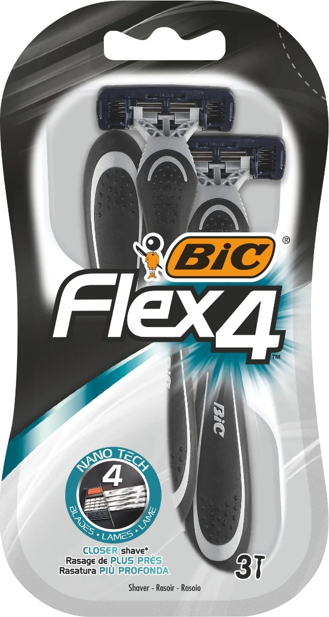 BiC Flex 4 zestaw maszynek do golenia, 3 szt.