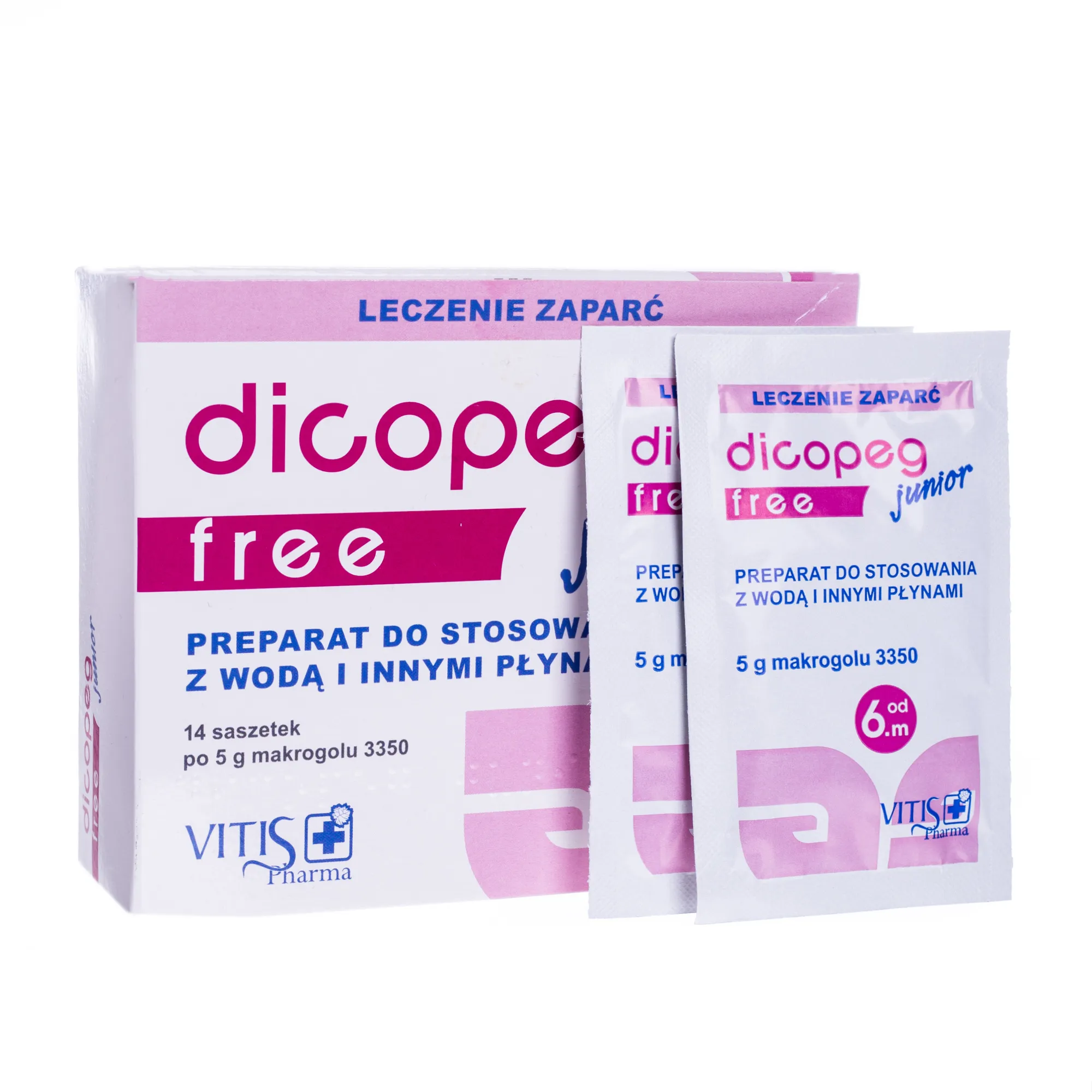 Dicopeg Junior Free, proszek, 14 saszetek