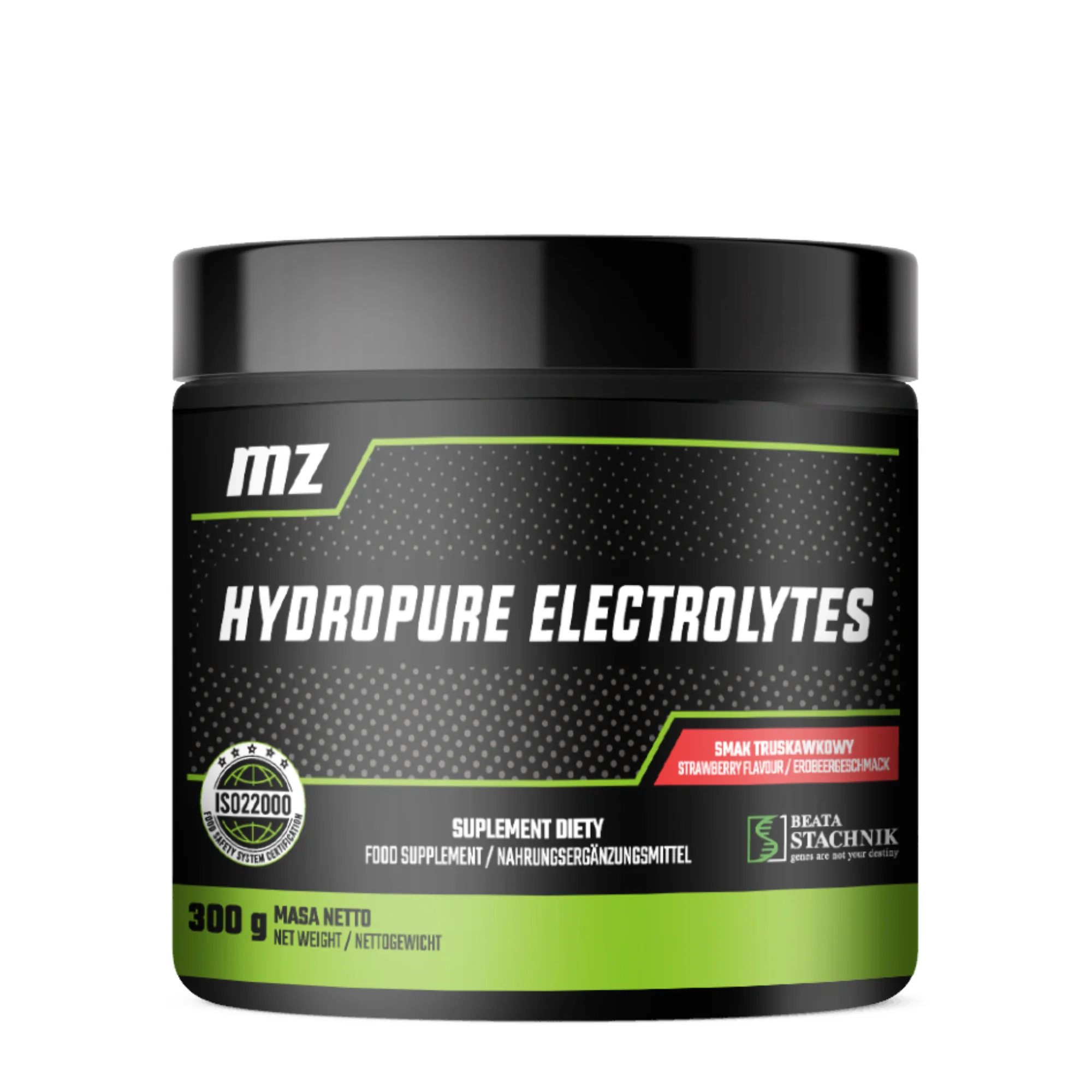 MZPure HydroPure Electrolytes smak truskawkowy, 300 g