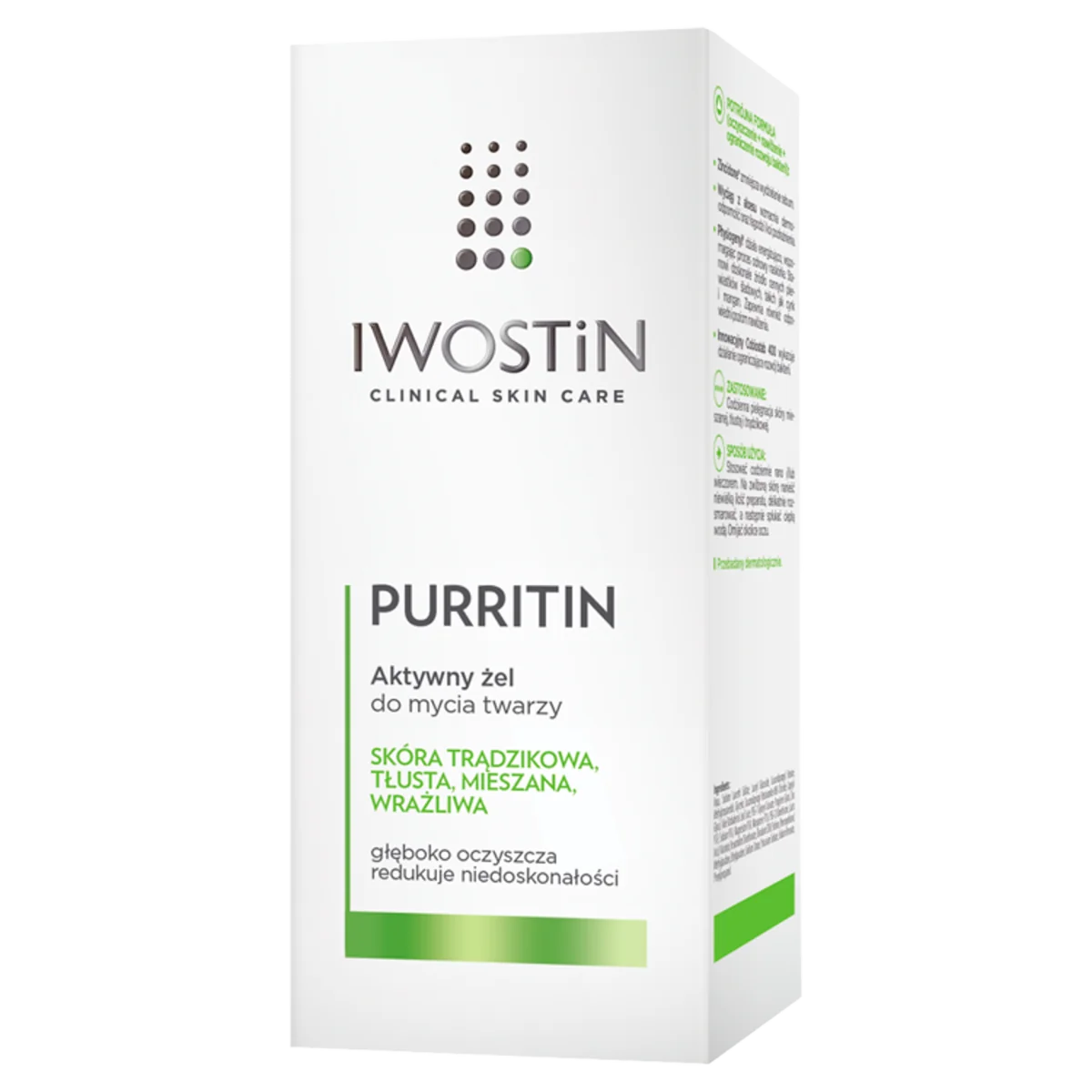 Iwostin Purritin aktywny żel do mycia twarzy, 150 ml