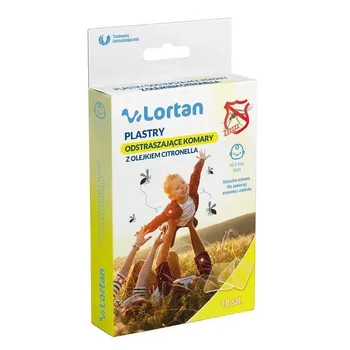 Lortan, plastry odstraszające komary, 18 sztuk 