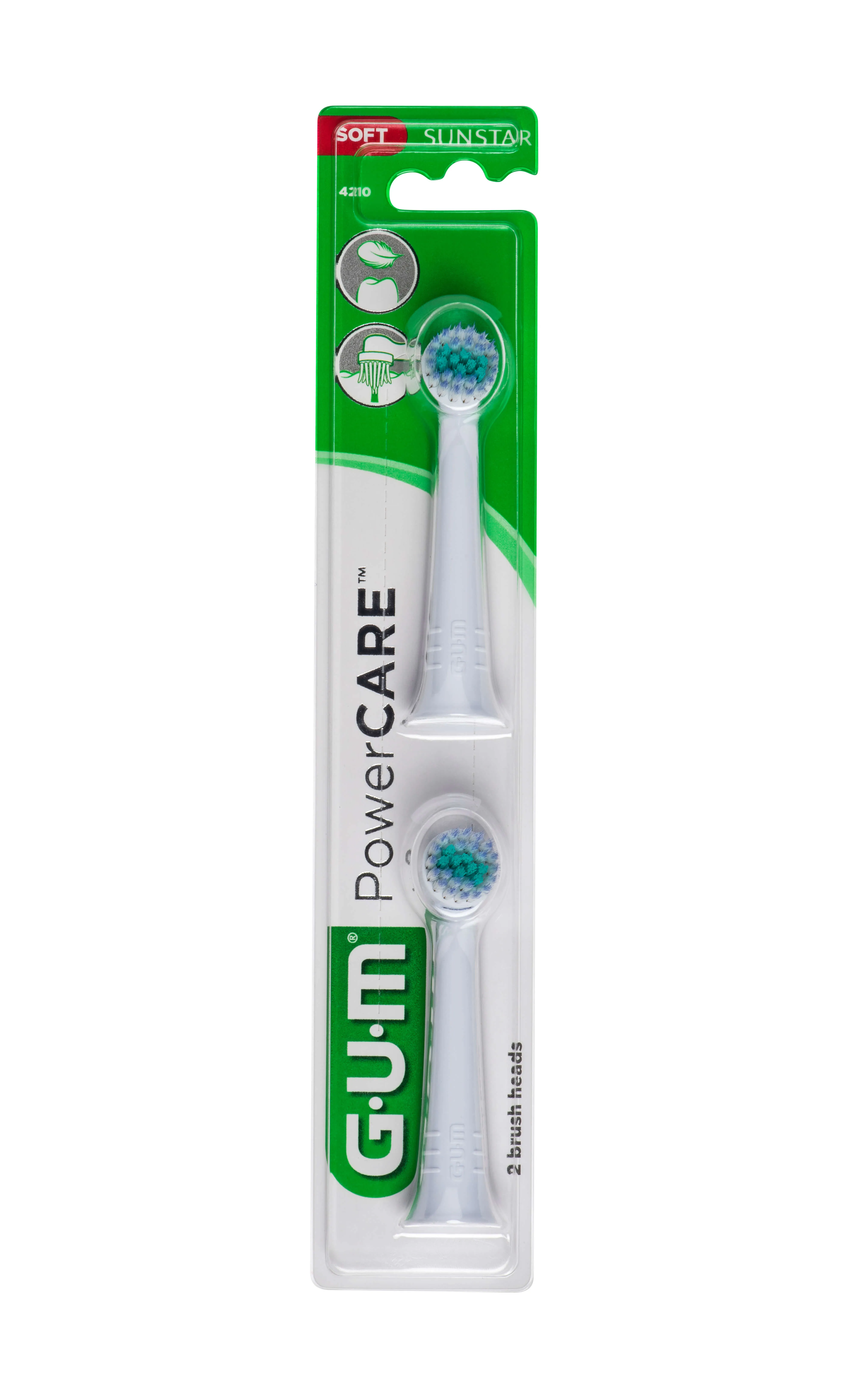 Sunstar Gum, końcówki do szczoteczki Sunstar Gum Powercare, 2 sztuki