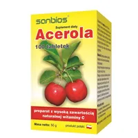 Acerola 500mg, suplement diety, 100 tabletek
