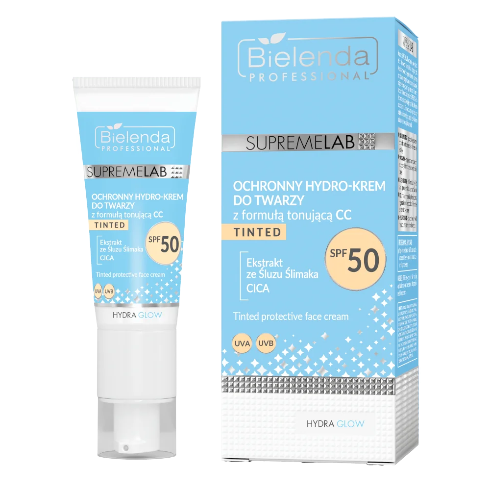 Bielenda Professional SupremeLab ochronny hydro-krem do twarzy z formułą tonującą CC SPF 50, 40 ml
