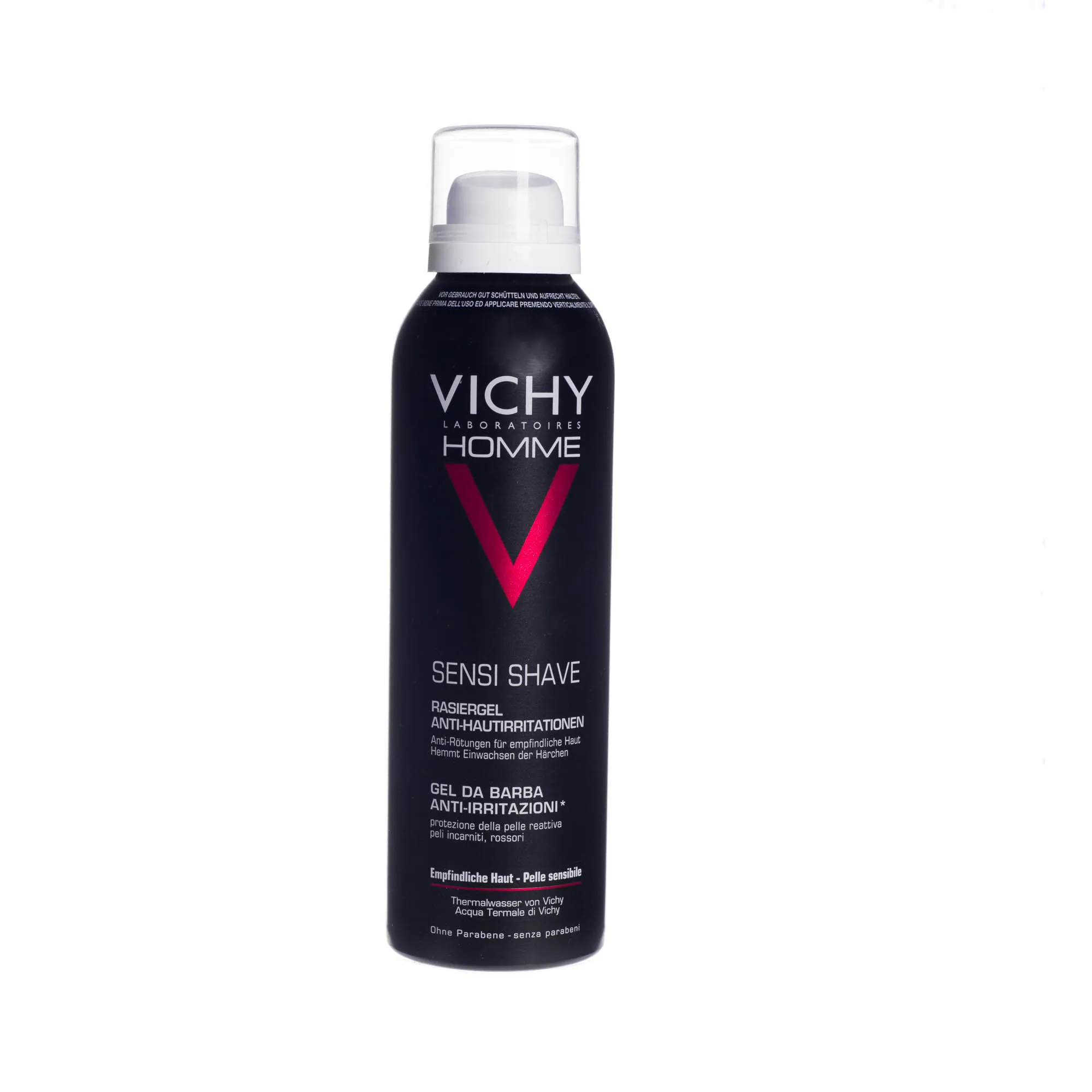 Vichy Homme Sensi Shave żel do golenia przeciw podrażnieniom do skóry wrażliwej 150 ml 