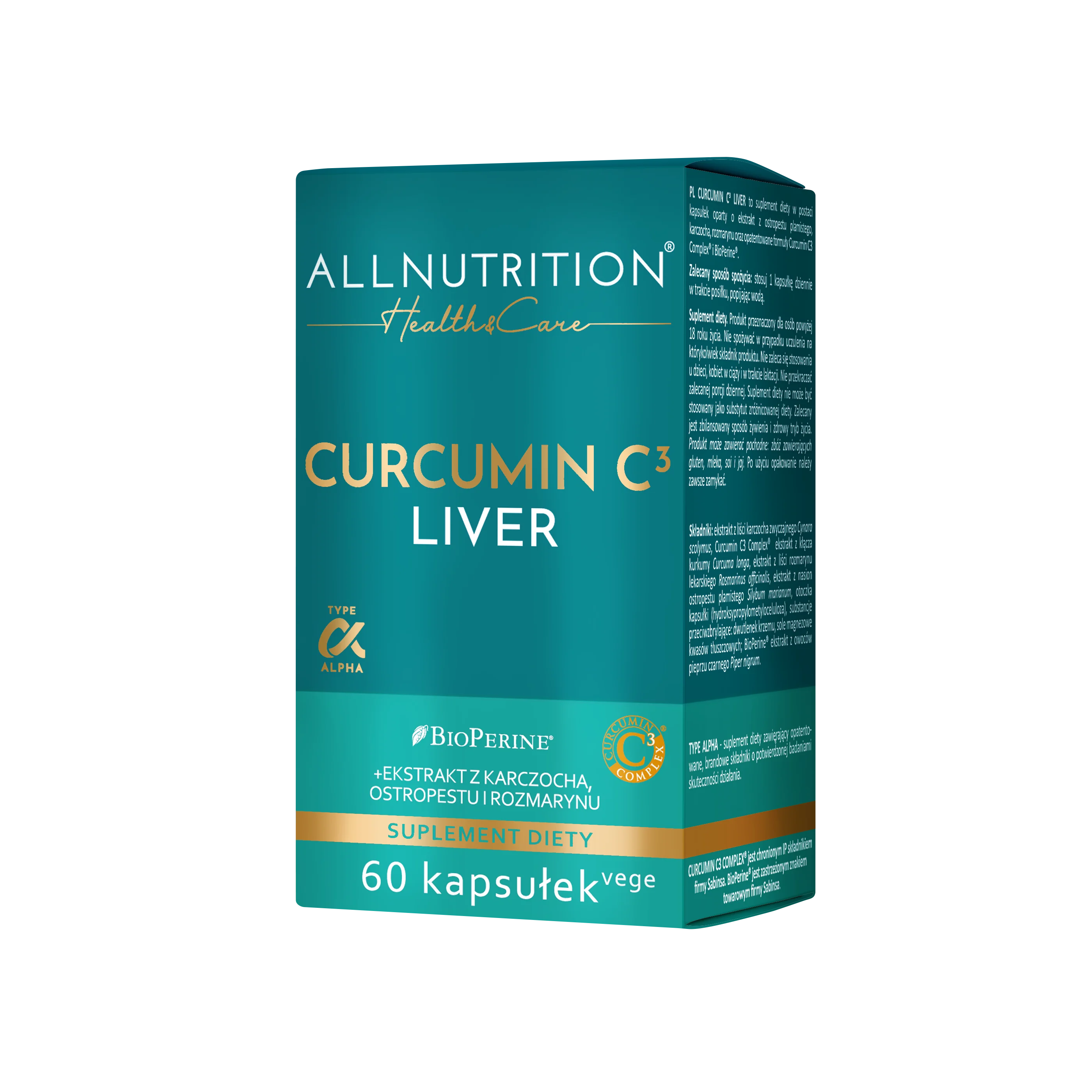 Allnutrition Health & Care Curcumin C3 Liver 60 kapsułek