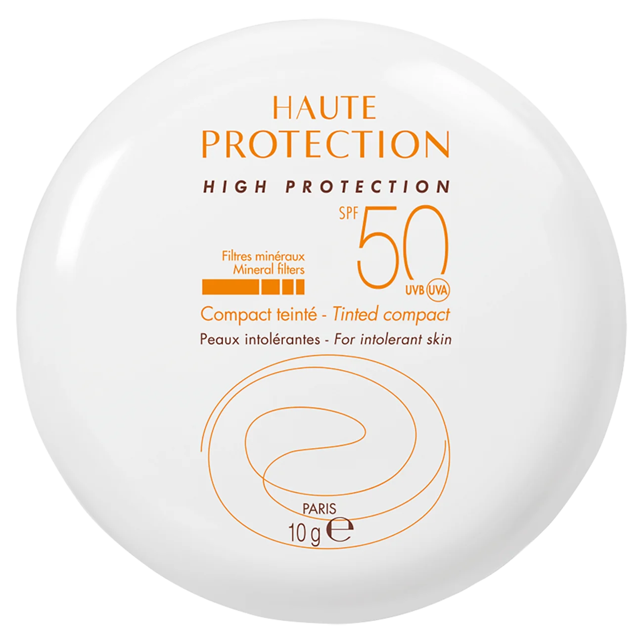 Avene, kompakt mineralny, piaskowy, SPF 50, 10 g podkład piaskowy SPF 50+, 10 g